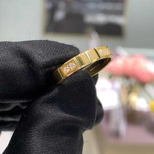 周大福代购 ING×D新款足金镶钻情侣对戒黄金钻石戒指RU180-RU181