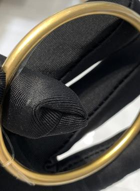 周大福实心素圈黄金手镯