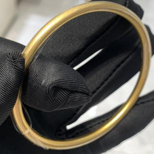 周大福代购 传承新款足金实心素圈黄金手镯女 克减80 计价F209000