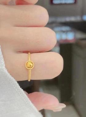 周大福猫眼足金转运珠