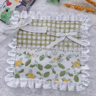 a6/weeks春日书衣刺绣蕾丝花边手账本自制保护套书皮学生礼物平价