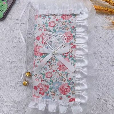 手作布艺蕾丝花边《月兔玫瑰》可调节a5/a6/weeks六一礼物