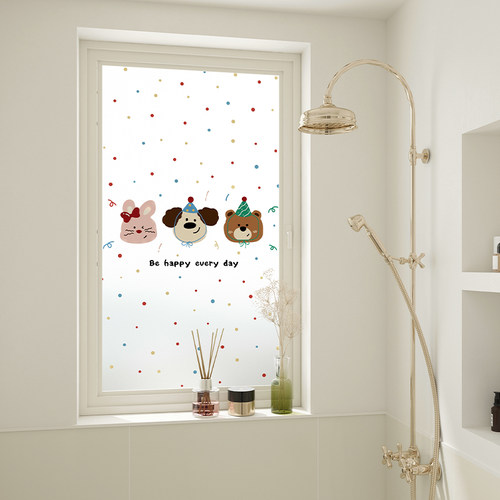 卫生间窗户玻璃贴膜透光不透明