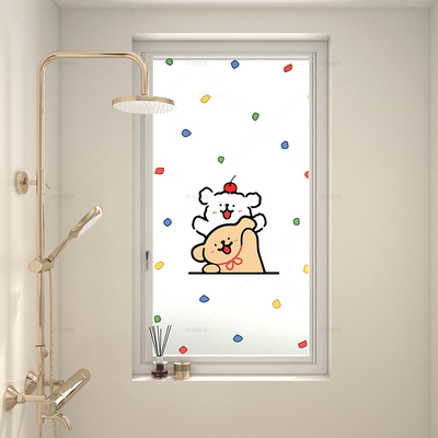 卫生间窗户磨砂玻璃贴膜免胶静电