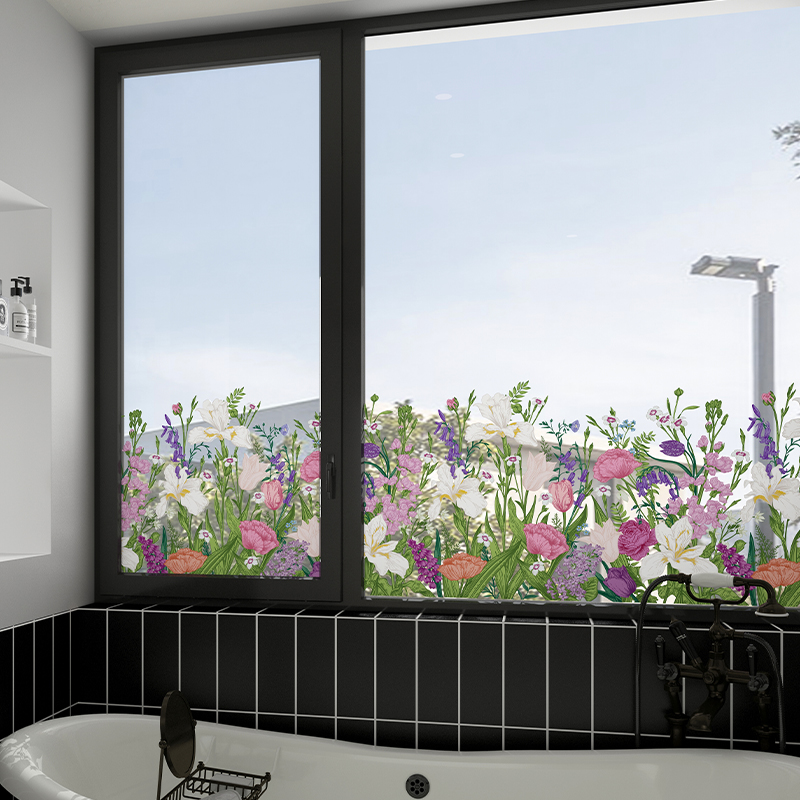 玻璃贴纸透光不透明窗户卫生间