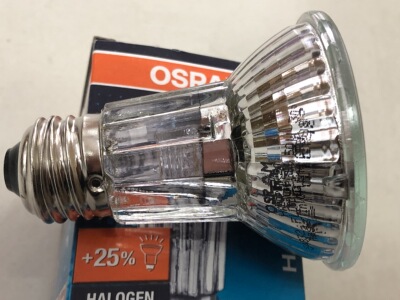 欧司朗 P20灯泡 220V50W卤素灯50WP灯光源 洗墙灯泡50W 64832FL