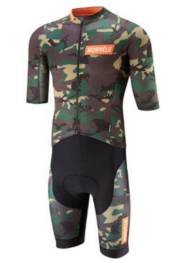 Morvelo铁人三项骑行服连体衣短袖男夏季透气自行车公路车竞速服