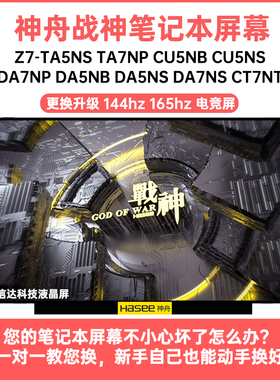神舟 战神Z7-TA5NS TA7N CU5N DA5N DA7N CT7NT 高刷显示液晶屏幕