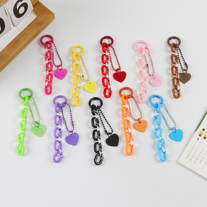 彩色果冻亚克力链条挂件ins夏日爱心airpods保护套挂饰汽车,节庆用品/礼品,钥匙扣,淘宝优惠券,粉丝福利购,淘宝优惠卷