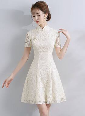改良旗袍日常小礼服少女新款旗袍