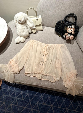 【盛夏甜心】千金复古一字肩上衣半裙两件套装裙女夏收腰连衣裙