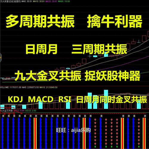 九大金叉共振副图指标多周期共振