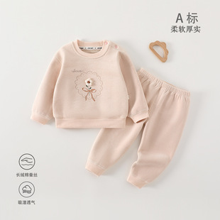 女童衣服A类安阳婴童装秋冬加厚婴儿衣服男潮流小童套装宝宝秋装