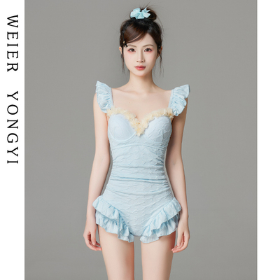 泳衣女2025新款绝美连体吊带显瘦