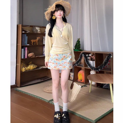 泳衣女分体长袖裙式小胸聚拢温泉