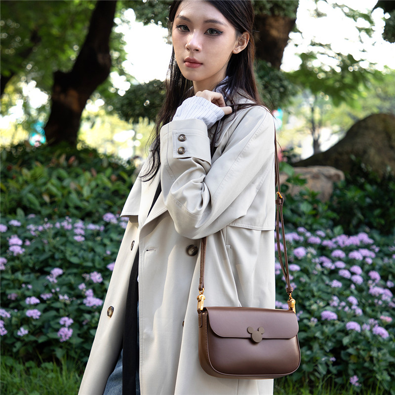 麦斯卡×迪士尼米奇豆腐包包女2023新款单肩斜挎百搭小方包潮