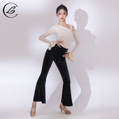 乐雅池2024秋冬新款 装 拉丁舞服装 儿童拉丁舞服练功服舞蹈服拉丁裤