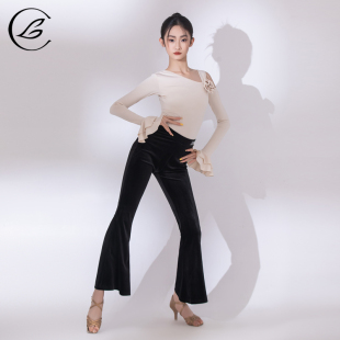 装 儿童拉丁舞服练功服舞蹈服拉丁裤 拉丁舞服装 乐雅池2024秋冬新款