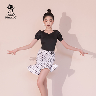 鹏翼之美儿童拉丁舞服装女童2025春夏新款练功服演出服表演服