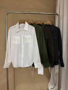 100%亚麻宽松气质衬衫 外套女上衣 法式 东捷DONGJIE2026慵懒自由