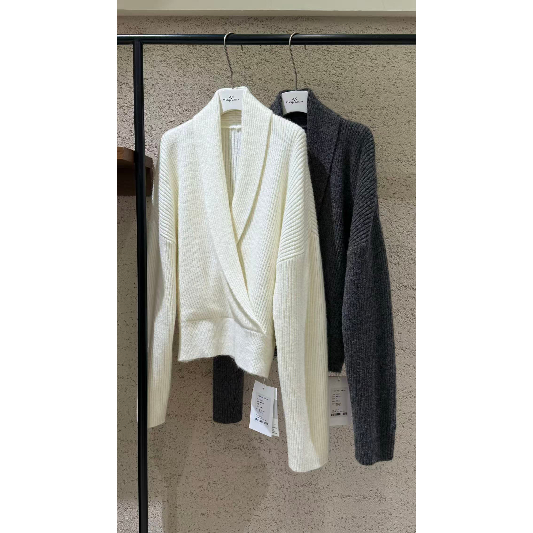 静奢系列-Charm极简风轻奢马海毛羊毛设计款针织衫（含47羊毛）09