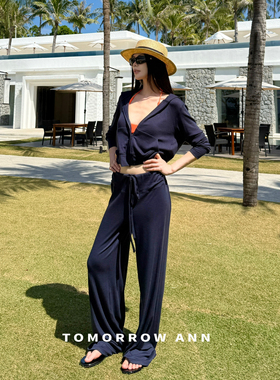 TOMORROW ANN-26年早春抽绳百搭显瘦休闲裤（含19.1绵羊毛）12892