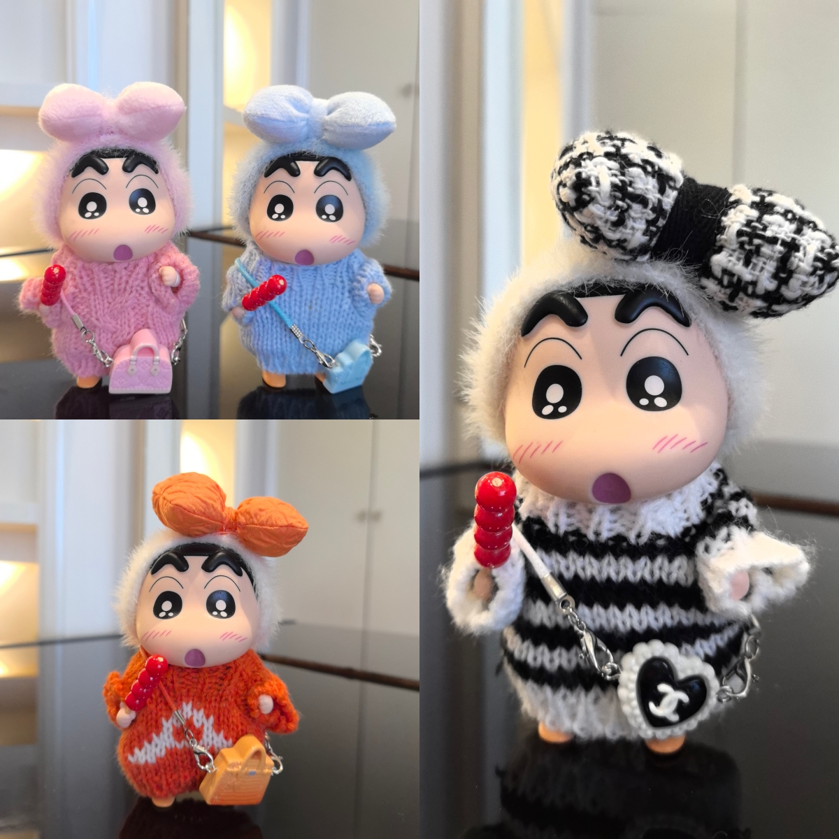 蜡笔小新周边手办可爱变装玩偶