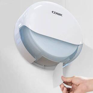 创点新款厕所置物架大盘纸盒家用免打孔防水大架卫生间手器挂式盒