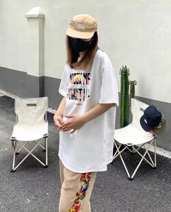 DOUBLET 井野江之 日系刺绣情侣宽松休闲纯棉短袖T恤TEE