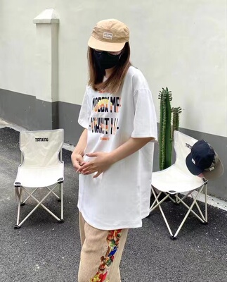 短袖日系情侣立体刺绣