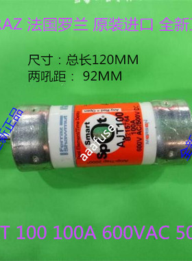 AJT 100 Ferraz法国罗兰Mersen美尔森熔断器100A 600VAC 500VDC