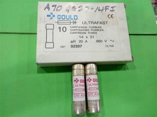 14X51MM 进口熔断器保险丝陶瓷 GOULD 正品 660V A70QS20 20A 14F