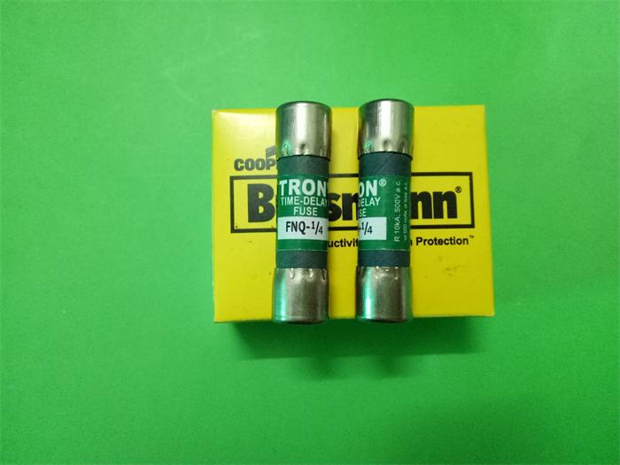 FNQ 1/4 延时熔断器保险丝TRON陶瓷10X38 BUSSMANN正品250mA 500V,10个/盒