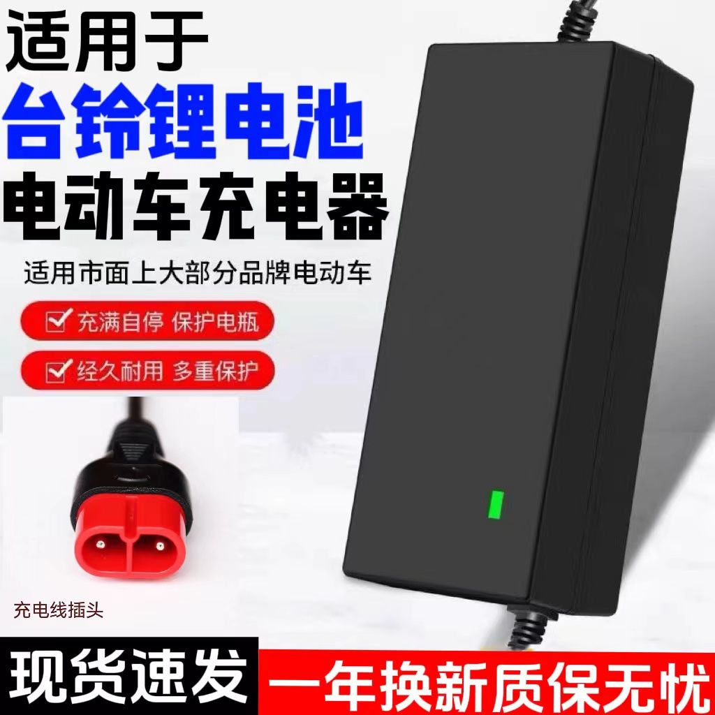 台铃新国标锂电池两轮电动车充电