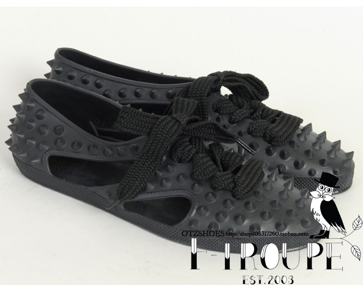 现货正品 F-Troupe 果冻鞋凉鞋度假沙滩鞋雨鞋懒人鞋铆钉款HE