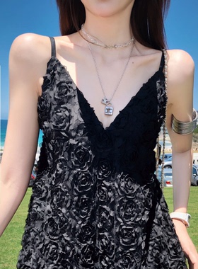 小香风轻奢冷淡风5字水滴项链