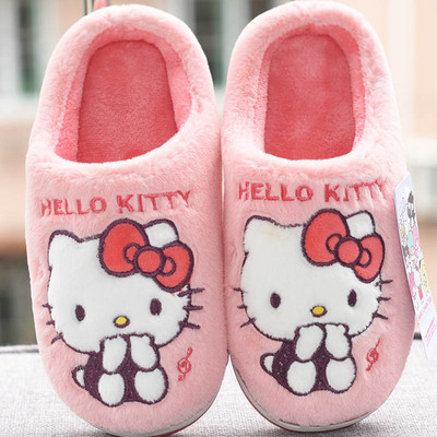 hellokitty女童棉拖鞋冬可爱