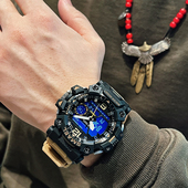 SMAEL新款 中学生多功能运动防水电子表男生大表盘炫酷冷夜光手表