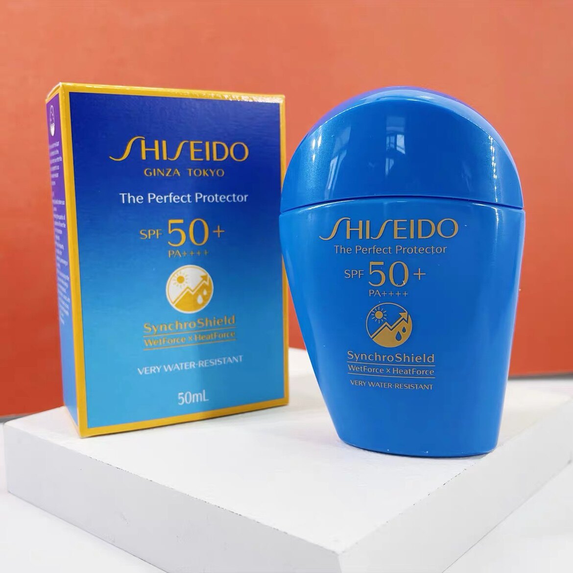 【保税仓】资生堂蓝胖子防晒霜新艳阳夏清透隔离防晒乳防水50ml