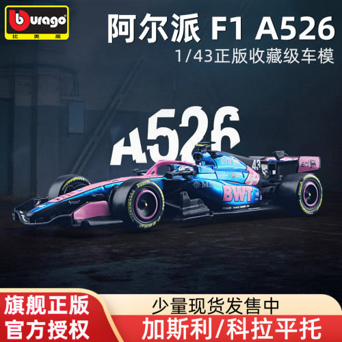 比美高1/43阿尔派F1合金车模