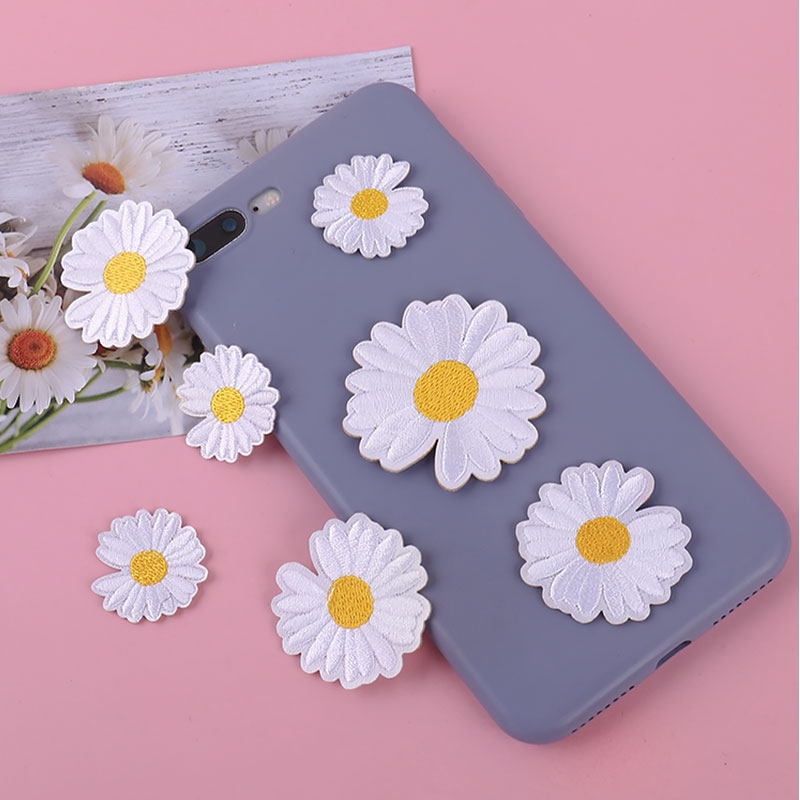 小雏菊衣服羽绒服补丁贴布贴熨烫贴破洞贴装饰图案绣花自粘烫画贴