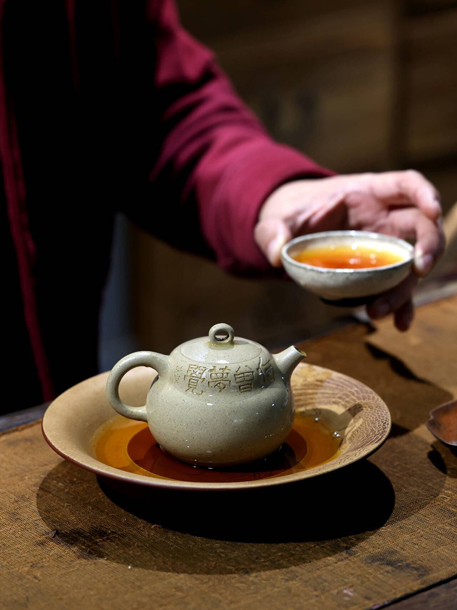 一水堂宜兴紫砂壶茶壶茶具套装 原矿手工 本山段泥 葫芦壶170ml