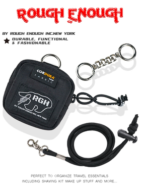 RoughEnough耳机包挂脖式收纳潮牌迷你包个性小众小巧简约硬币包