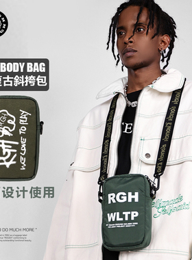 RGH 护照斜挎包潮牌帆布包男护照夹卡包证件收纳包出国旅行证件袋