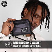 拉链零钱包学生卡包一体小挂包潮牌新款 RGH 防盗刷防水钱包男短款