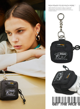 RGH耳机包苹果AIrPods华为小米蓝牙耳机保护套小挂包挂件迷你耳机包个性小众钥匙包收纳零钱包学生男女生通用