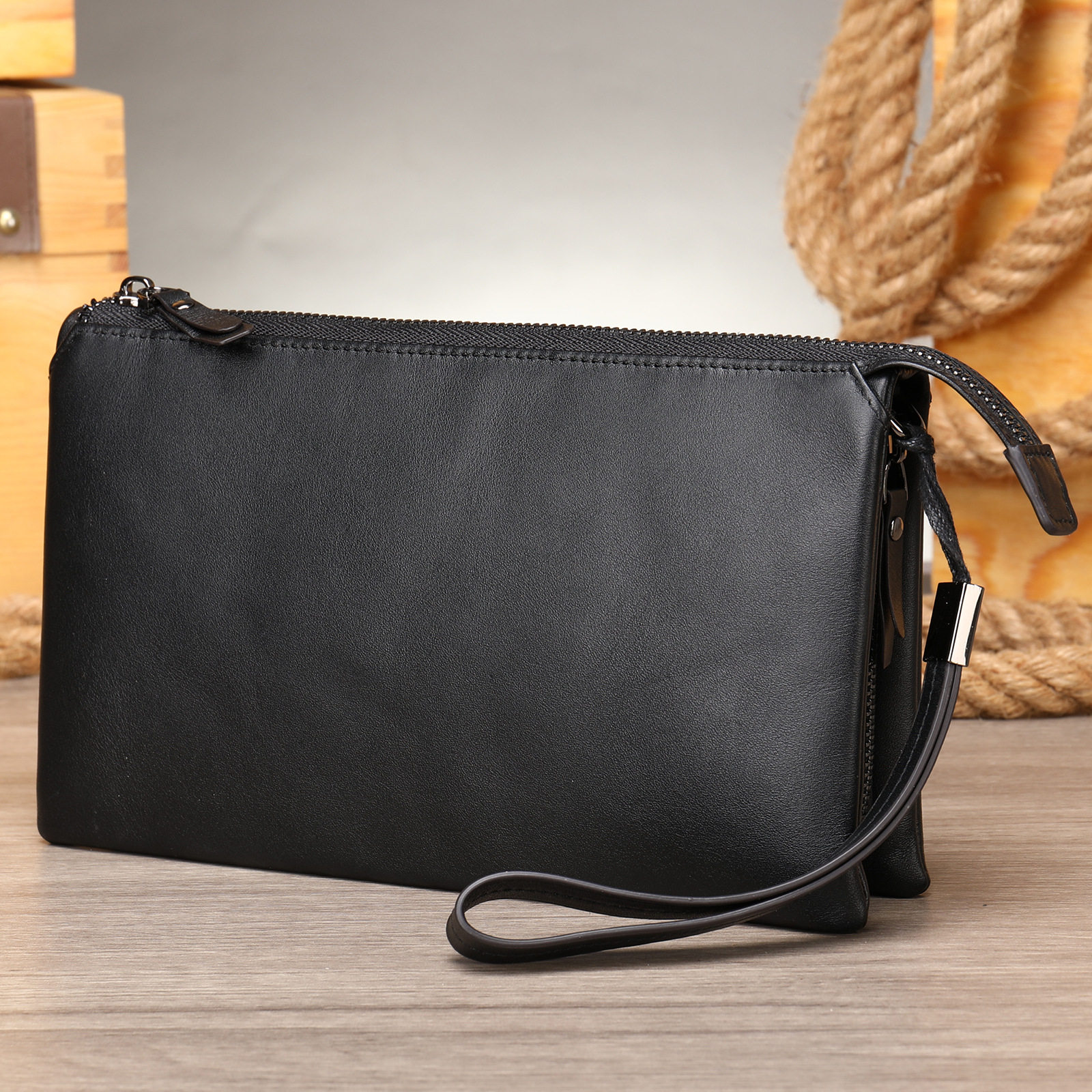 新款跨境钱包时尚休闲真皮包大容量头层牛皮款手拿包,箱包皮具/热销女包/男包,男士包袋,淘宝优惠券,粉丝福利购,淘宝优惠卷