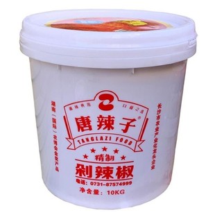 包邮正品湖南宁乡唐辣子精制剁辣椒10kg餐饮装特辣猛辣湘菜蒸鱼头