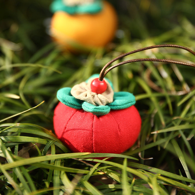 PERSIMMON RUYI DRAGON BOAT FESTIVAL SACHET BALL GOOD PERSIMMON PEANUT CAR WARDROBE ORNAMENT WORMWOOD MOSQUITO REPELLENT PERSIMMON SACHET