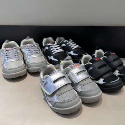 中大童魔术贴防滑透气运动鞋